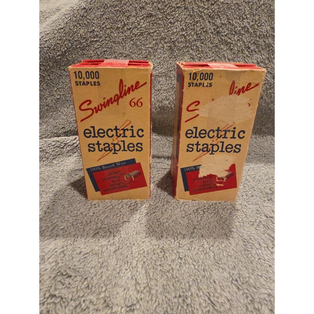Vintage‎ Swingline No. 66 Electric Staples Chisel Pointed 20,000